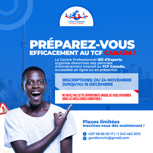 Test d'Entraînement TCF Canada